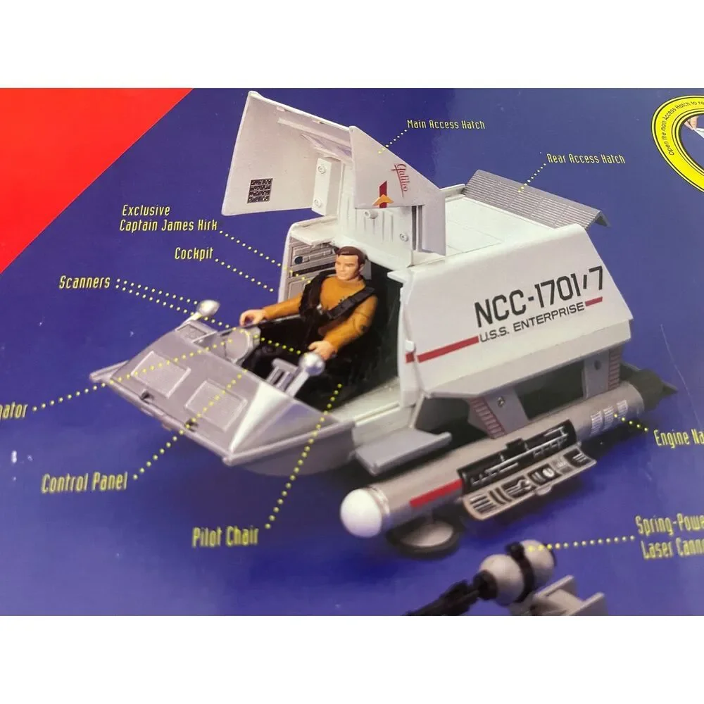 NEW Playmates 16087 Classic Star Trek Galileo Shuttlecraft 30th Anniversary Kirk